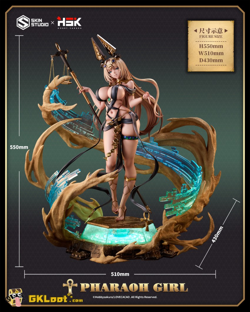 Skin & Hobbysakura Studio 1/4 Original Pharaoh Girl Statue w/ LED - View 2 Skin & Hobbysakura Studio 1/4 Original Pharaoh Girl Statue w/ LED - View 2