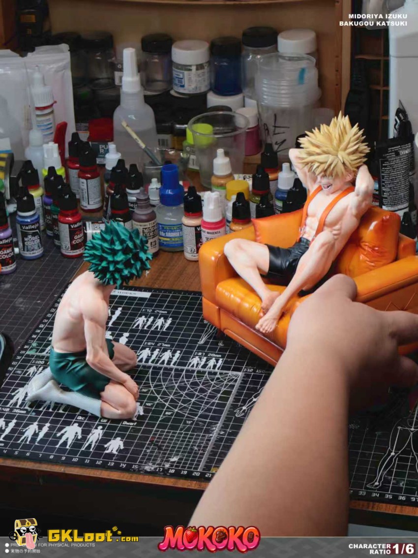 MOKOKO Studio My Hero Academia Izuku Midoriya & Katsuki Bakugo Statue - View 6 MOKOKO Studio My Hero Academia Izuku Midoriya & Katsuki Bakugo Statue - View 6