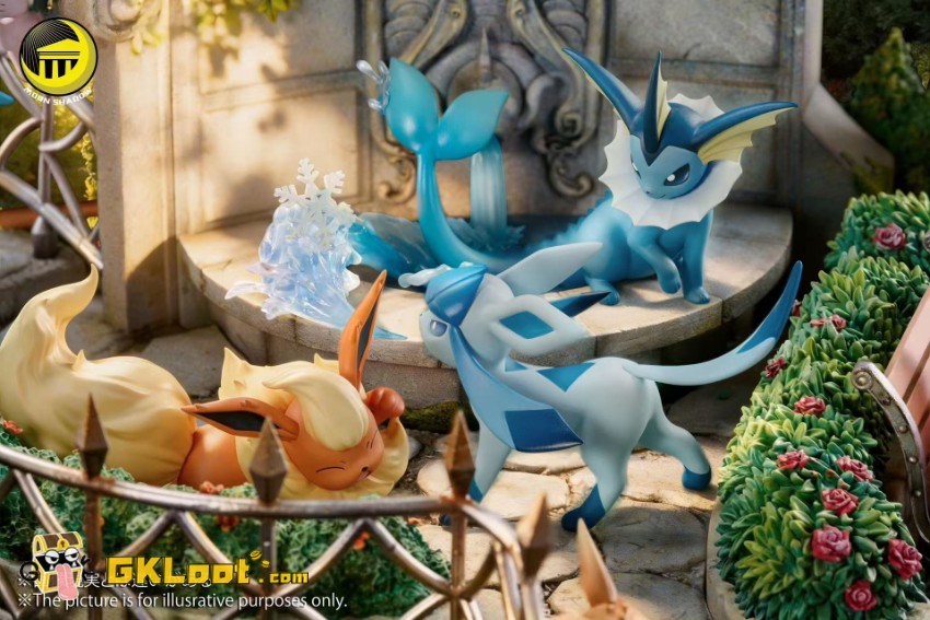 Moon Shadow Studio Pokémon Eevee Family Statue - View 5 Moon Shadow Studio Pokémon Eevee Family Statue - View 5