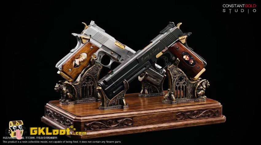 Constant Gold Studio 1/1 Devil May Cry Ebony & Ivory Statue - View 3 Constant Gold Studio 1/1 Devil May Cry Ebony & Ivory Statue - View 3