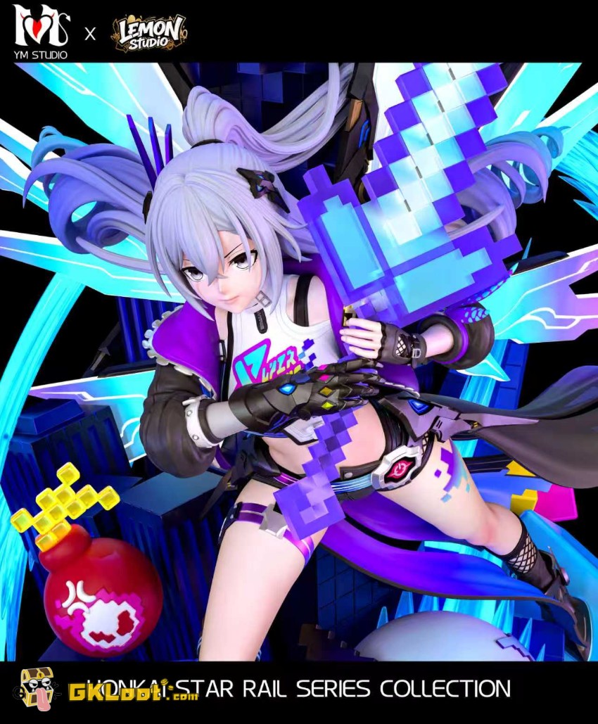 Lemon & YM Studio 1/4 Honkai: Star Rail Silver Wolf Statue w/ LED - View 7 Lemon & YM Studio 1/4 Honkai: Star Rail Silver Wolf Statue w/ LED - View 7