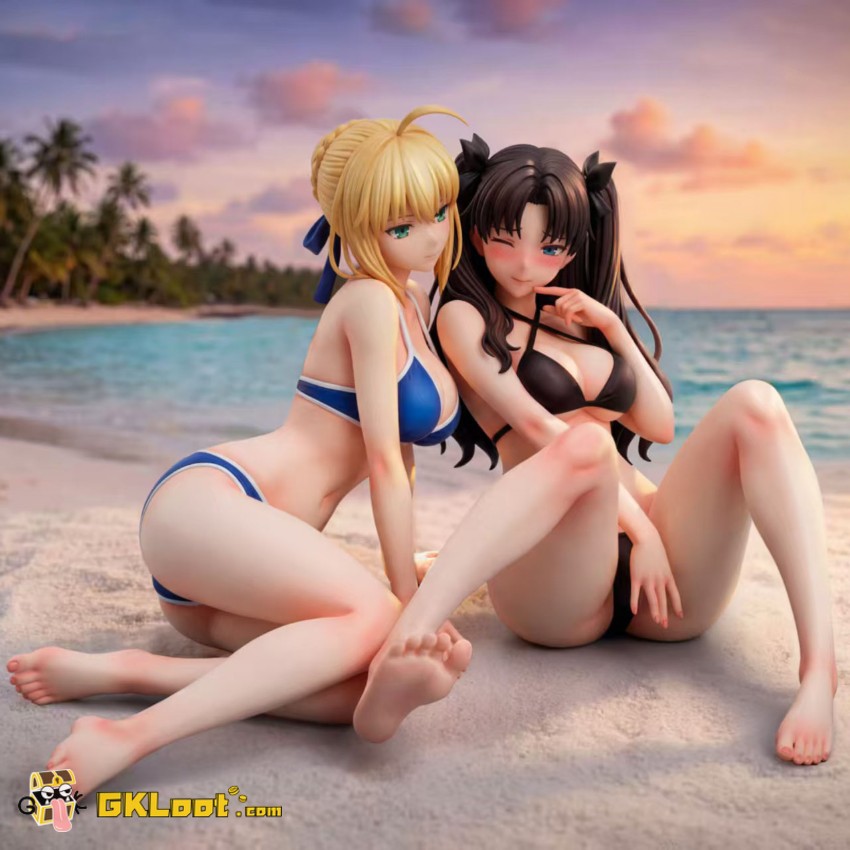 Demon Core Studio 1/6 Fate Tohsaka Rin & Saber Artoria Pendragon Statue - View 1 Demon Core Studio 1/6 Fate Tohsaka Rin & Saber Artoria Pendragon Statue - View 1