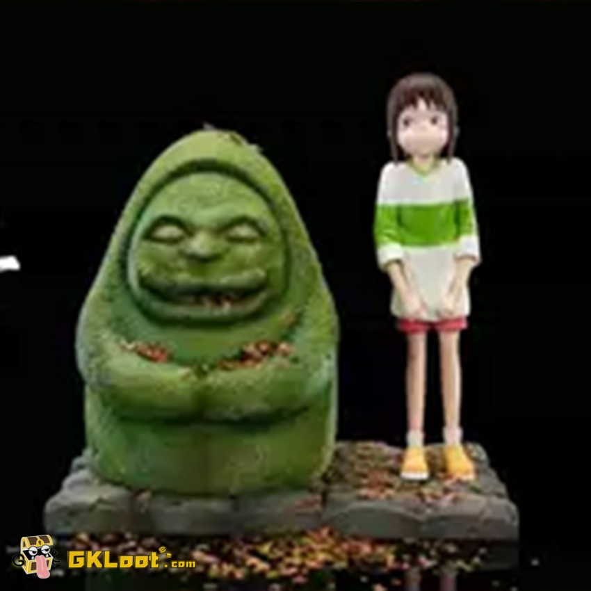 Long Miao Studio Spirited Away Chihiro & Stone Deity Statue - View 6 Long Miao Studio Spirited Away Chihiro & Stone Deity Statue - View 6
