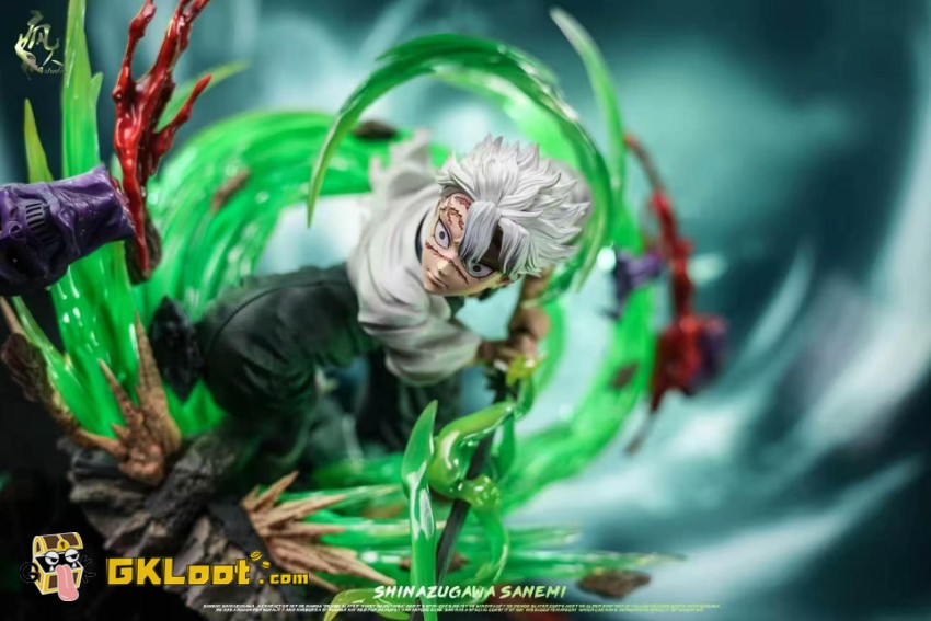Madman Studio 1/6 Demon Slayer: Kimetsu no Yaiba - Sanemi Shinazugawa Statue w/ LED - View 6 Madman Studio 1/6 Demon Slayer: Kimetsu no Yaiba - Sanemi Shinazugawa Statue w/ LED - View 6