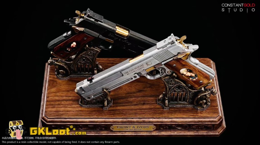 Constant Gold Studio 1/1 Devil May Cry Ebony & Ivory Statue - View 4 Constant Gold Studio 1/1 Devil May Cry Ebony & Ivory Statue - View 4