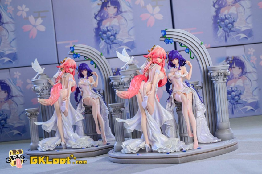 Hakimi Studio 1/6 Genshin Impact Yae Miko & Raiden Shogun Statue - View 13 Hakimi Studio 1/6 Genshin Impact Yae Miko & Raiden Shogun Statue - View 13