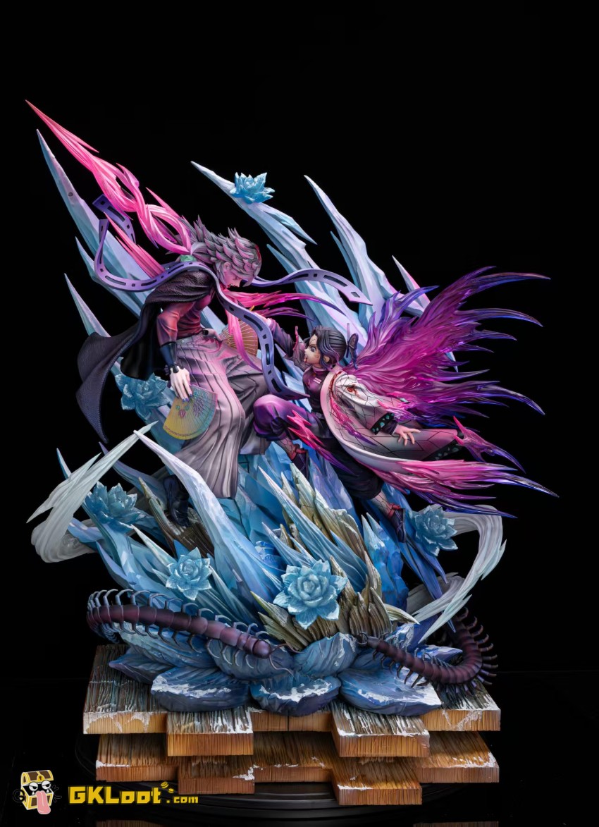 Lei Hao Ke Yu Studio 1/5 Demon Slayer Kochou Shinobu & Doma Statue - View 7 Lei Hao Ke Yu Studio 1/5 Demon Slayer Kochou Shinobu & Doma Statue - View 7
