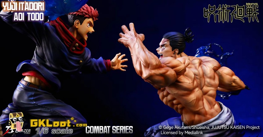 Blazer Studio 1/6 Jujutsu Kaisen Yuji Itadori & Aoi Todo Statue - View 10 Blazer Studio 1/6 Jujutsu Kaisen Yuji Itadori & Aoi Todo Statue - View 10