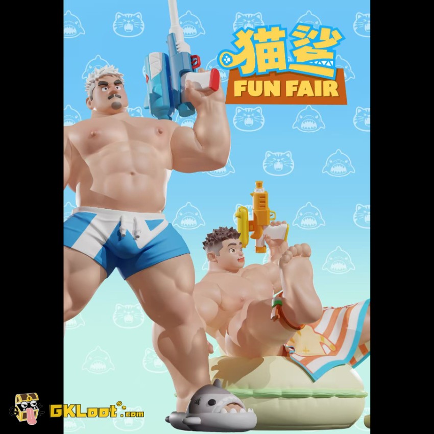 ROAR Studio Original Cat Shark Fun Fair Statue - View 1 ROAR Studio Original Cat Shark Fun Fair Statue - View 1