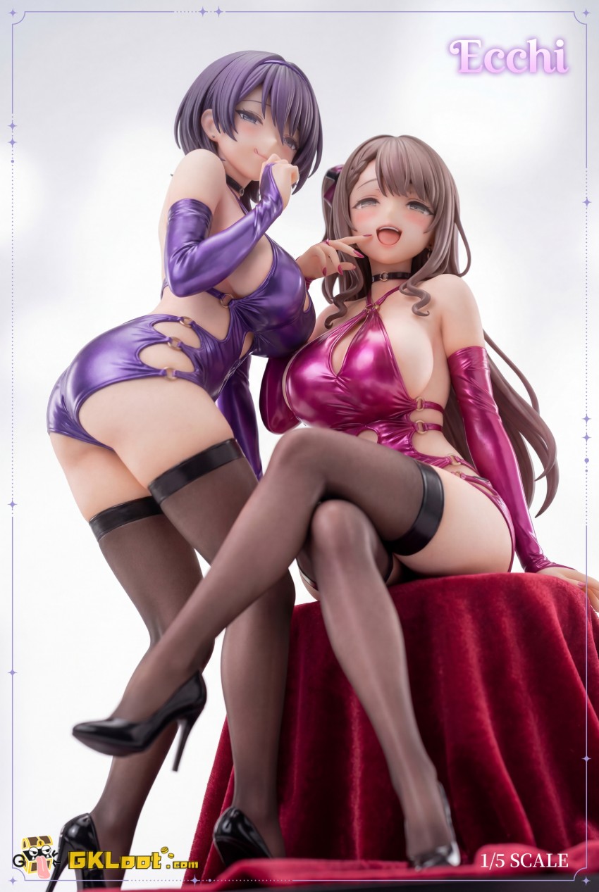 Ecchi Studio 1/5 Kegareboshi no Kakera-tachi Asaba Ibuki & Shirosaki Koharu Statue - View 3 Ecchi Studio 1/5 Kegareboshi no Kakera-tachi Asaba Ibuki & Shirosaki Koharu Statue - View 3