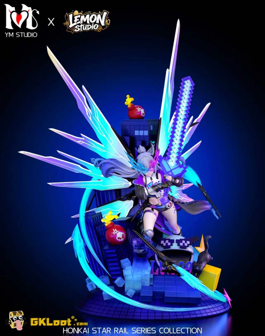 Lemon & YM Studio 1/4 Honkai: Star Rail Silver Wolf Statue w/ LED - View 5 Lemon & YM Studio 1/4 Honkai: Star Rail Silver Wolf Statue w/ LED - View 5