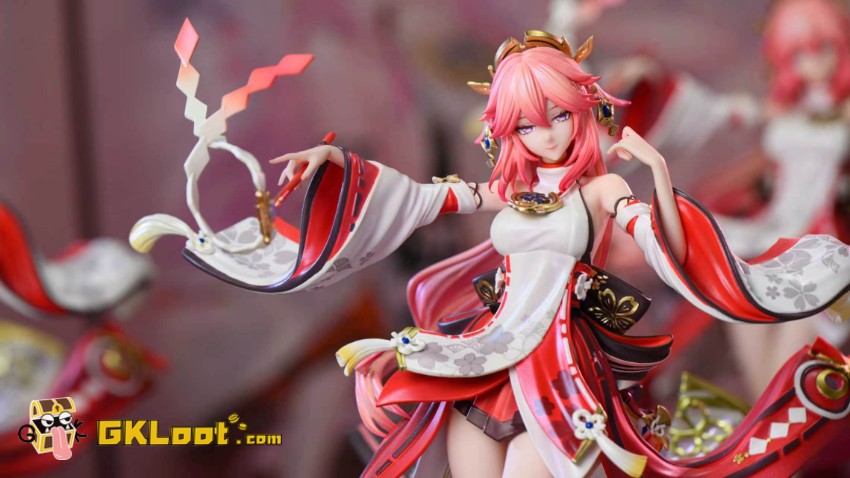 Hakimi Studio 1/6 Genshin Impact Yae Miko & Raiden Shogun Statue - View 5 Hakimi Studio 1/6 Genshin Impact Yae Miko & Raiden Shogun Statue - View 5