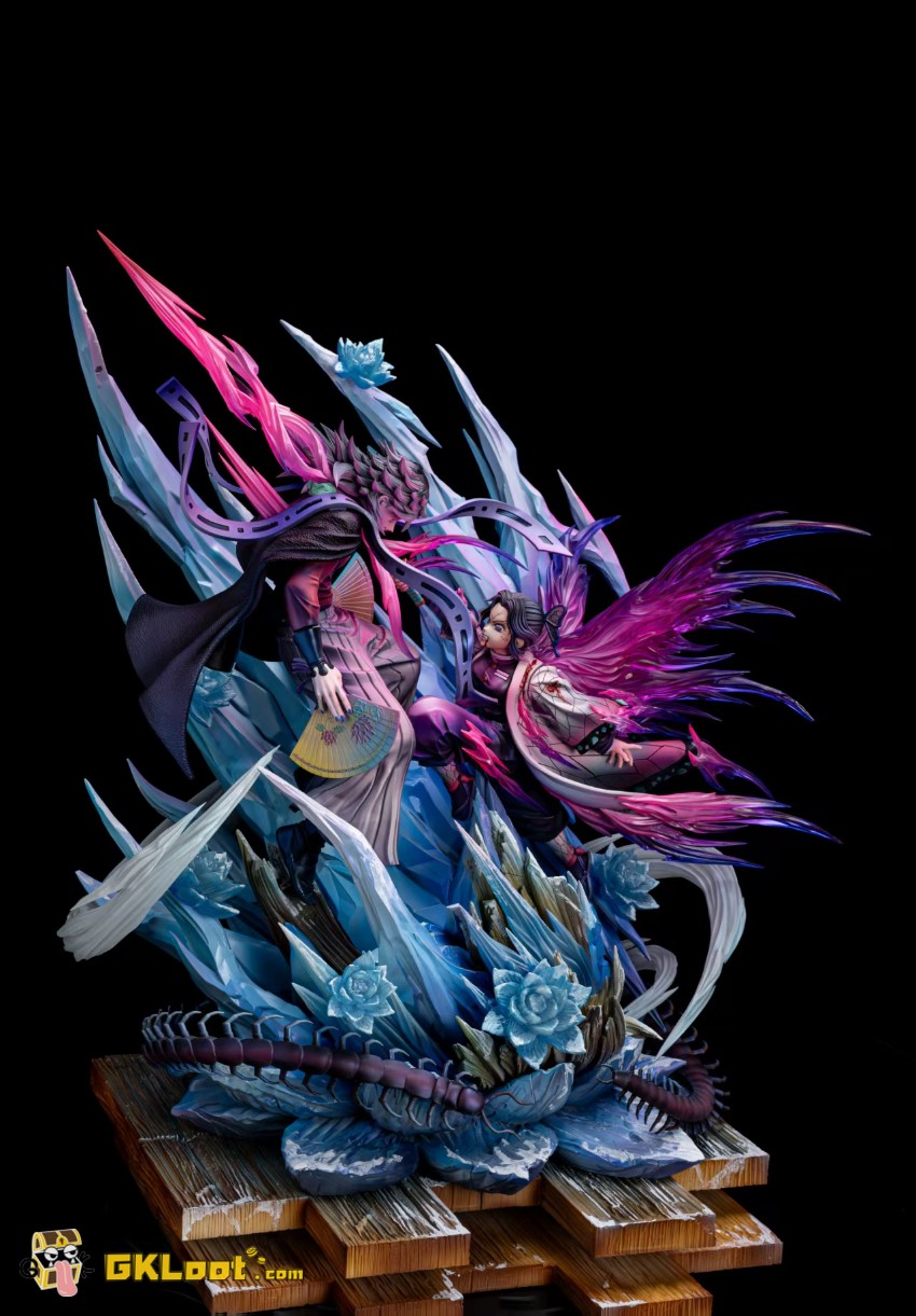 Lei Hao Ke Yu Studio 1/5 Demon Slayer Kochou Shinobu & Doma Statue - View 3 Lei Hao Ke Yu Studio 1/5 Demon Slayer Kochou Shinobu & Doma Statue - View 3
