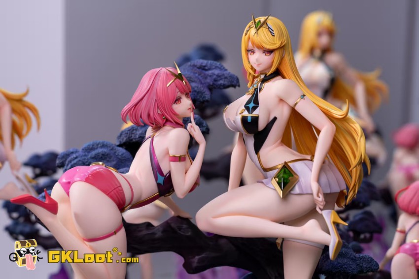 Elf Forest Studio Xenoblade Chronicles Pyra & Mythra Statue - View 5 Elf Forest Studio Xenoblade Chronicles Pyra & Mythra Statue - View 5