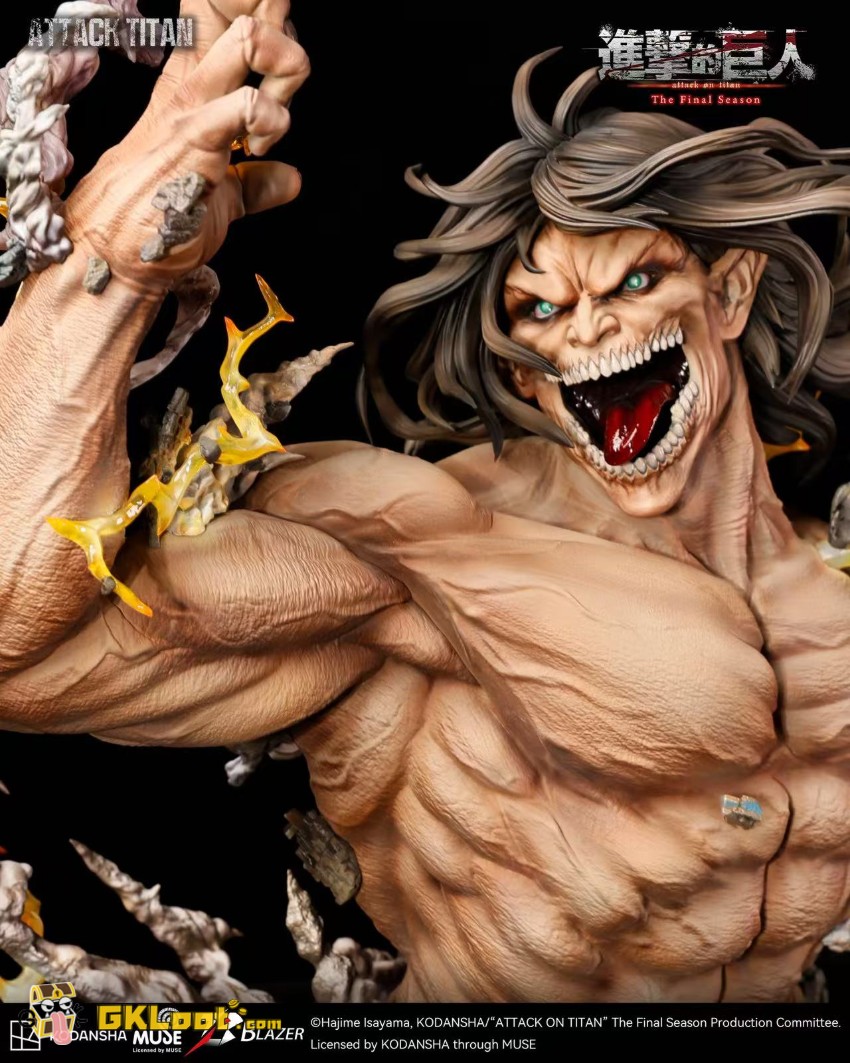 Blazer Studio Attack on Titan Eren Jaeger Bust Statue - View 8 Blazer Studio Attack on Titan Eren Jaeger Bust Statue - View 8