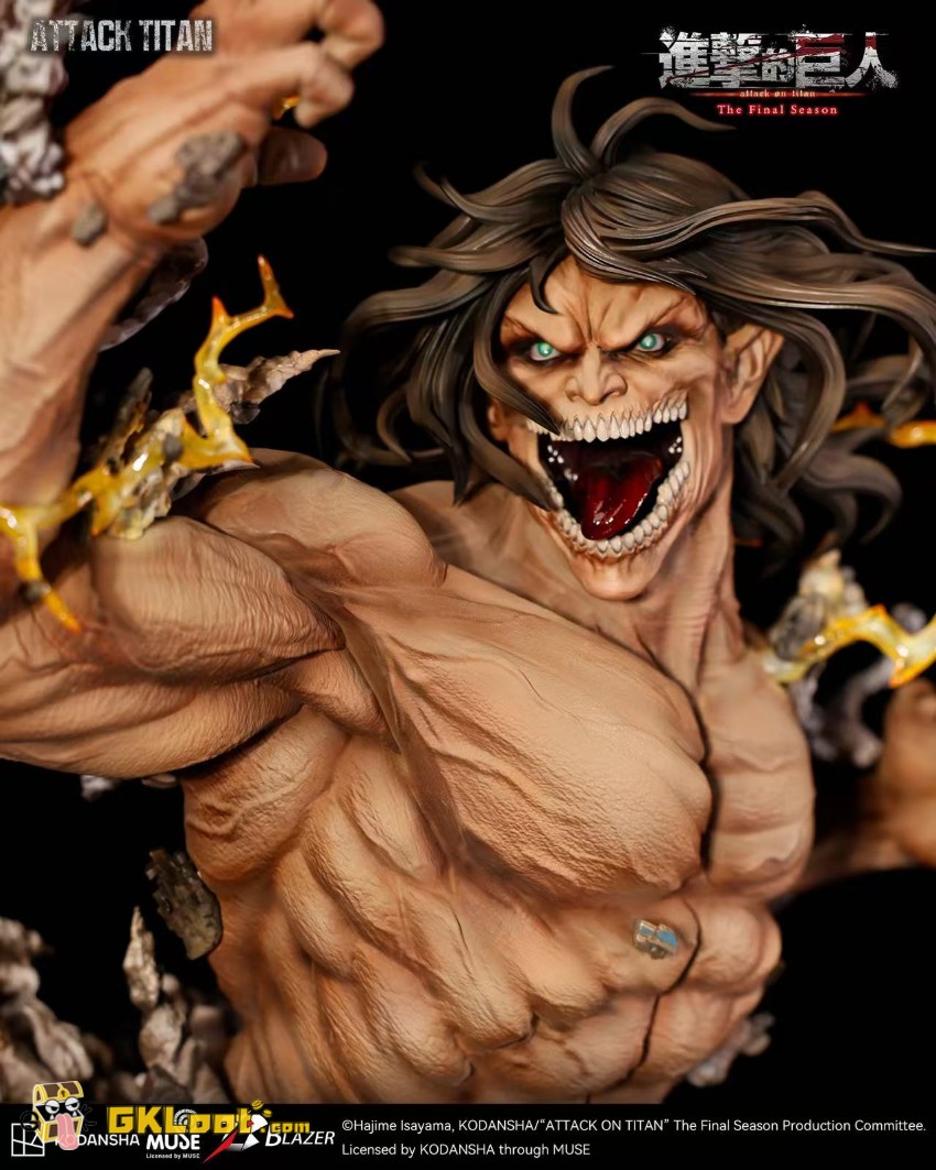 Blazer Studio Attack on Titan Eren Jaeger Bust Statue - View 11 Blazer Studio Attack on Titan Eren Jaeger Bust Statue - View 11