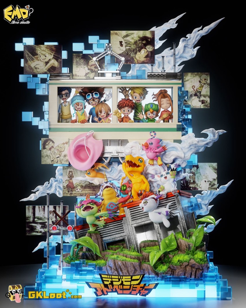 EMO Studio Digimon Chosen Child Statue w/ LED - View 7 EMO Studio Digimon Chosen Child Statue w/ LED - View 7
