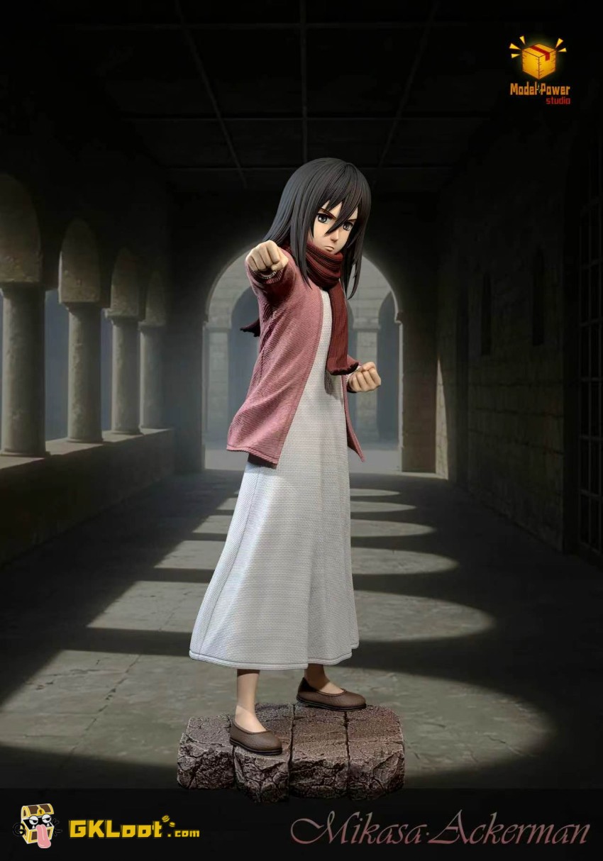 Model Power Studio Attack On Titan Mikasa Ackerman Statue - View 4 Model Power Studio Attack On Titan Mikasa Ackerman Statue - View 4