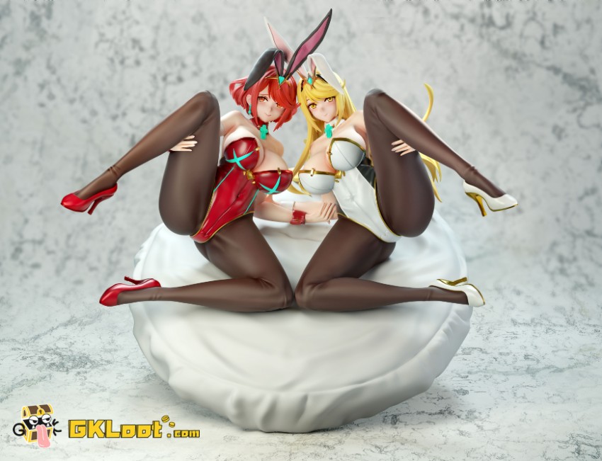 NTR Studio 1/6 Xenoblade Chronicles Mythra & Pyra Statue - View 2 NTR Studio 1/6 Xenoblade Chronicles Mythra & Pyra Statue - View 2
