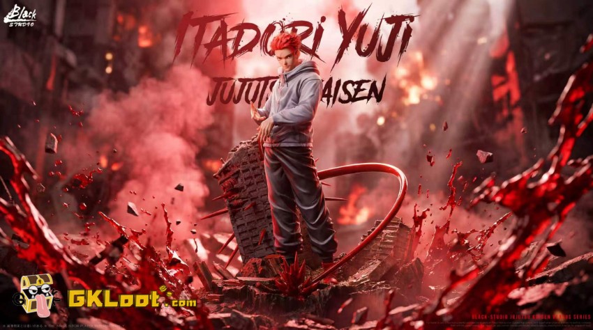 Black Studio 1/6 Jujutsu Kaisen Itadori Yuji Statue - View 3 Black Studio 1/6 Jujutsu Kaisen Itadori Yuji Statue - View 3