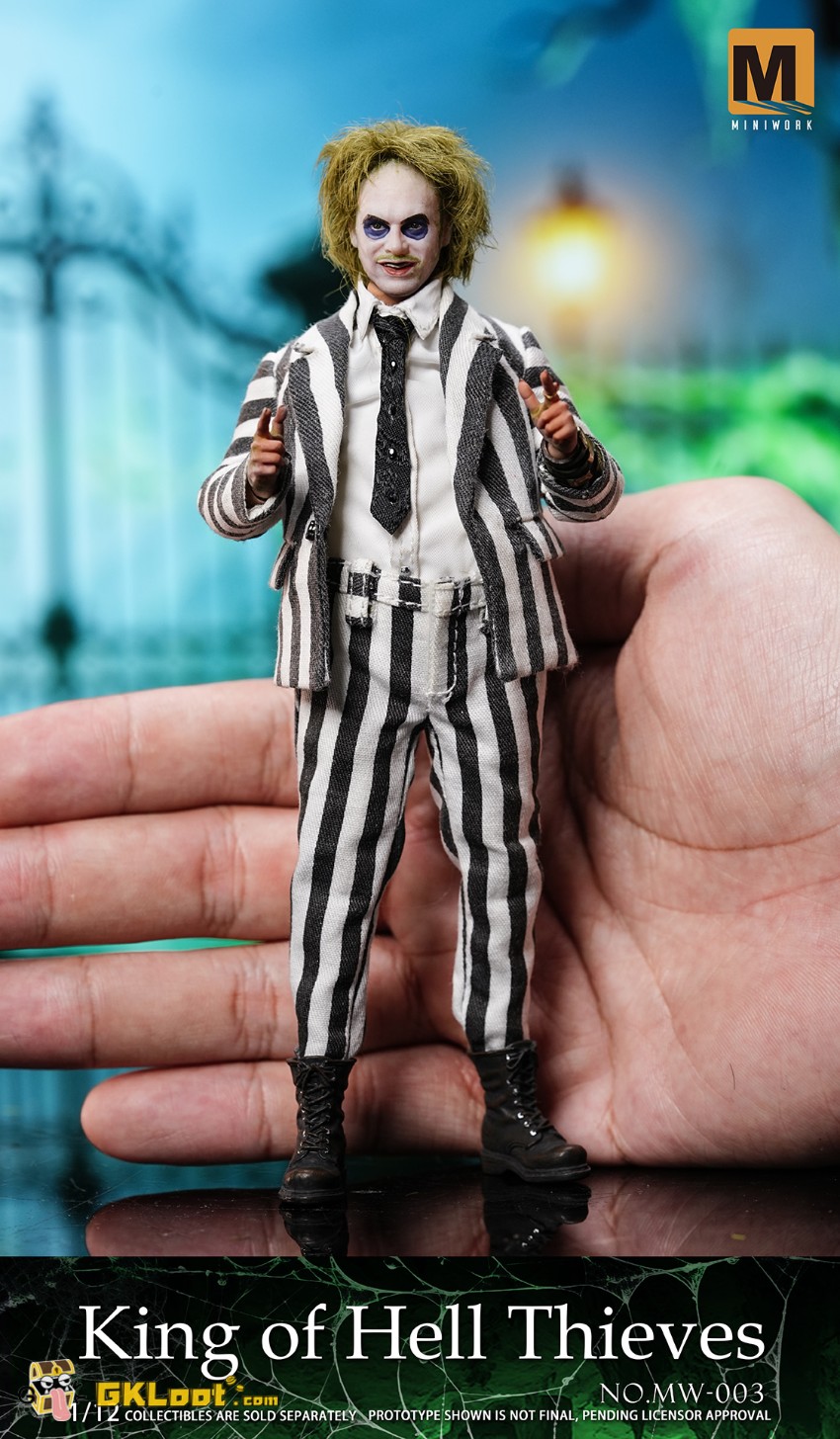 MINIWORK Studio 1/12 Beetlejuice Beetlejuice Action Figure - View 11 MINIWORK Studio 1/12 Beetlejuice Beetlejuice Action Figure - View 11