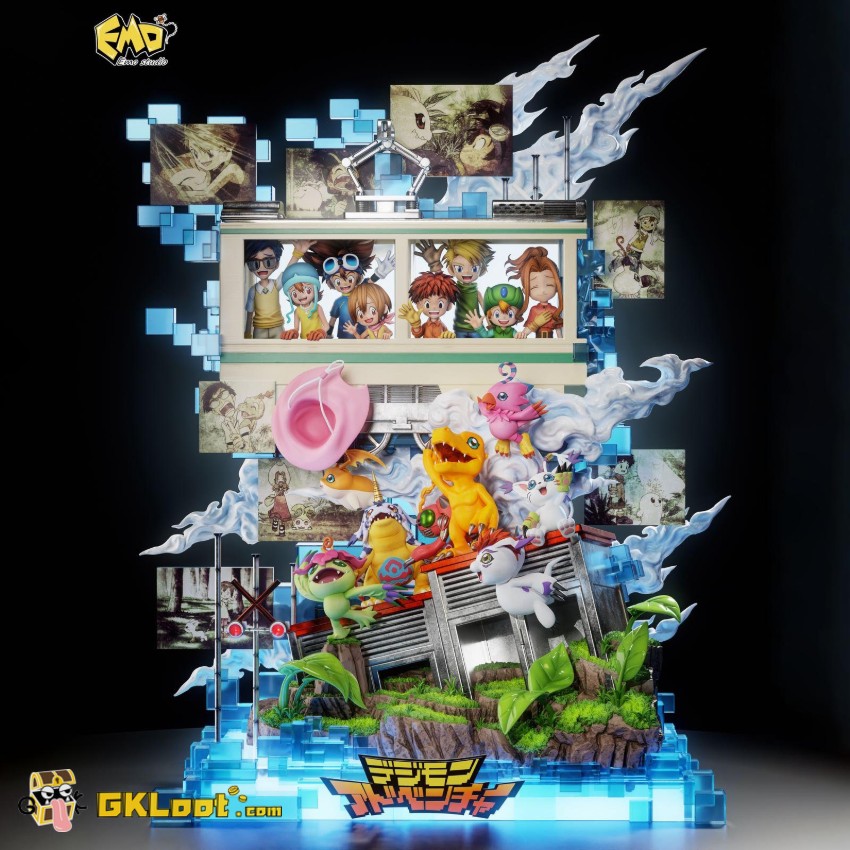 EMO Studio Digimon Chosen Child Statue w/ LED - View 1 EMO Studio Digimon Chosen Child Statue w/ LED - View 1