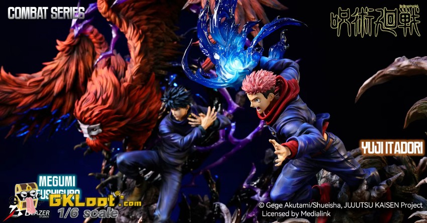 Blazer Studio 1/6 Jujutsu Kaisen Yuji Itadori & Aoi Todo Statue - View 17 Blazer Studio 1/6 Jujutsu Kaisen Yuji Itadori & Aoi Todo Statue - View 17