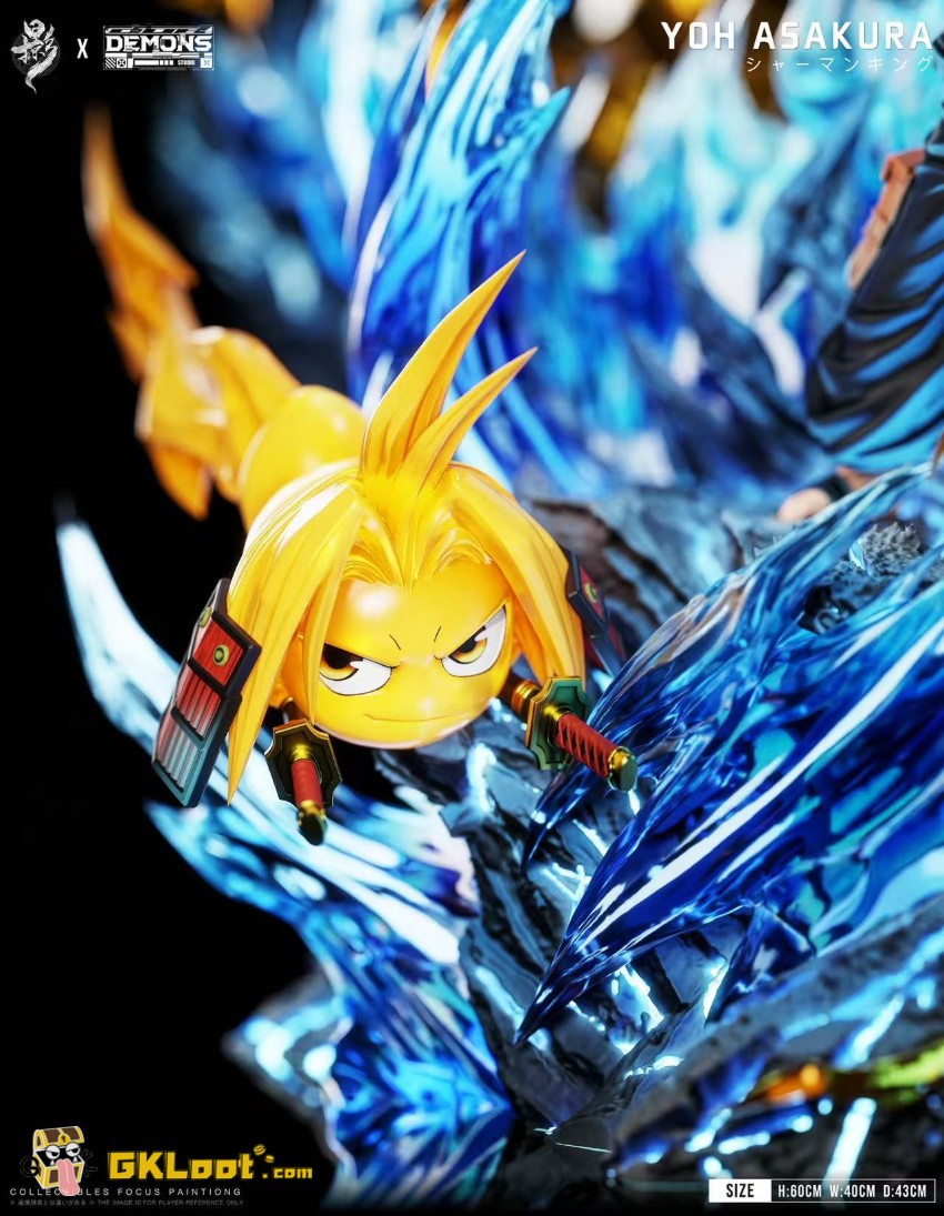 Lue Ying & Demons Studio Shaman King Yoh Asakura Statue w/ LED - View 6 Lue Ying & Demons Studio Shaman King Yoh Asakura Statue w/ LED - View 6