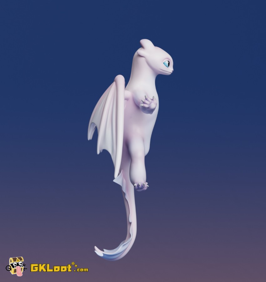 Tian Qi Studio How to Train Your Dragon Light Fury - View 4 Tian Qi Studio How to Train Your Dragon Light Fury - View 4