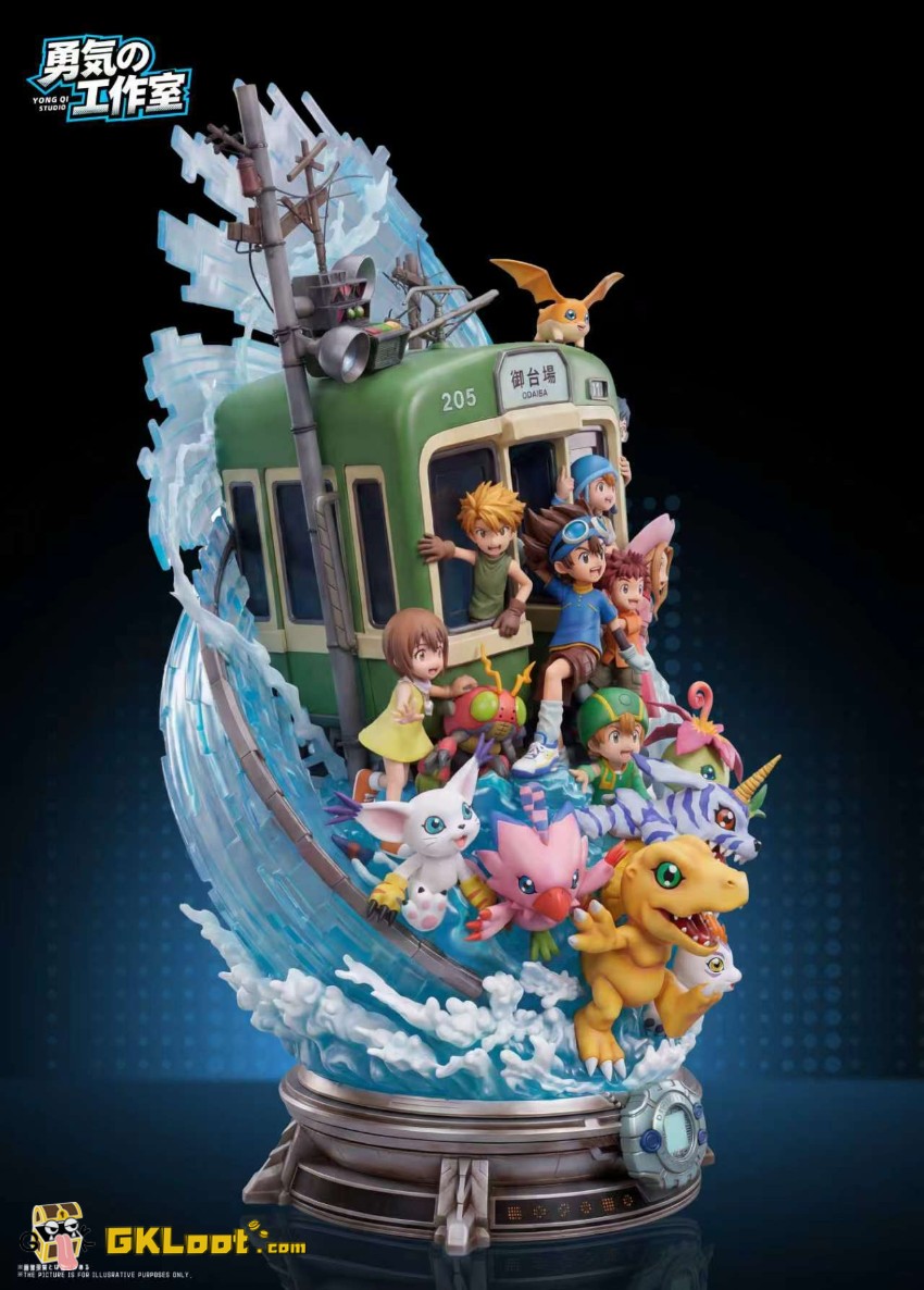 Yong Qi Studio Digimon Chosen Child Statue w/ LED - View 5 Yong Qi Studio Digimon Chosen Child Statue w/ LED - View 5