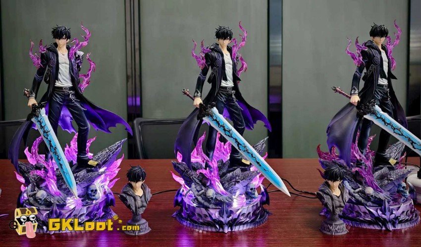 Game Over Studio 1/6 Solo Leveling Sung Jin Woo Statue w/ LED - View 2 Game Over Studio 1/6 Solo Leveling Sung Jin Woo Statue w/ LED - View 2