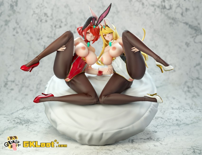 NTR Studio 1/6 Xenoblade Chronicles Mythra & Pyra Statue - View 3 NTR Studio 1/6 Xenoblade Chronicles Mythra & Pyra Statue - View 3
