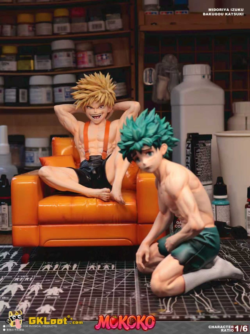 MOKOKO Studio My Hero Academia Izuku Midoriya & Katsuki Bakugo Statue - View 3 MOKOKO Studio My Hero Academia Izuku Midoriya & Katsuki Bakugo Statue - View 3