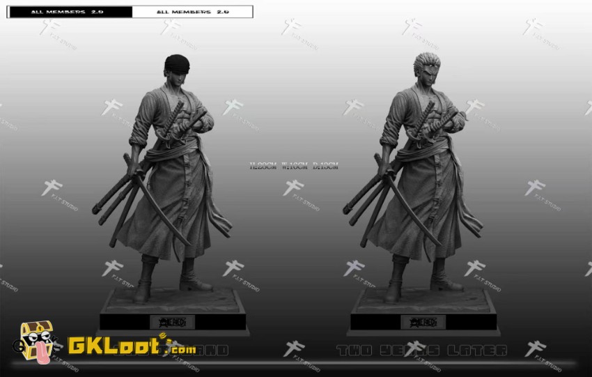 Fit Studio One Piece Roronoa Zoro Statue - View 2 Fit Studio One Piece Roronoa Zoro Statue - View 2