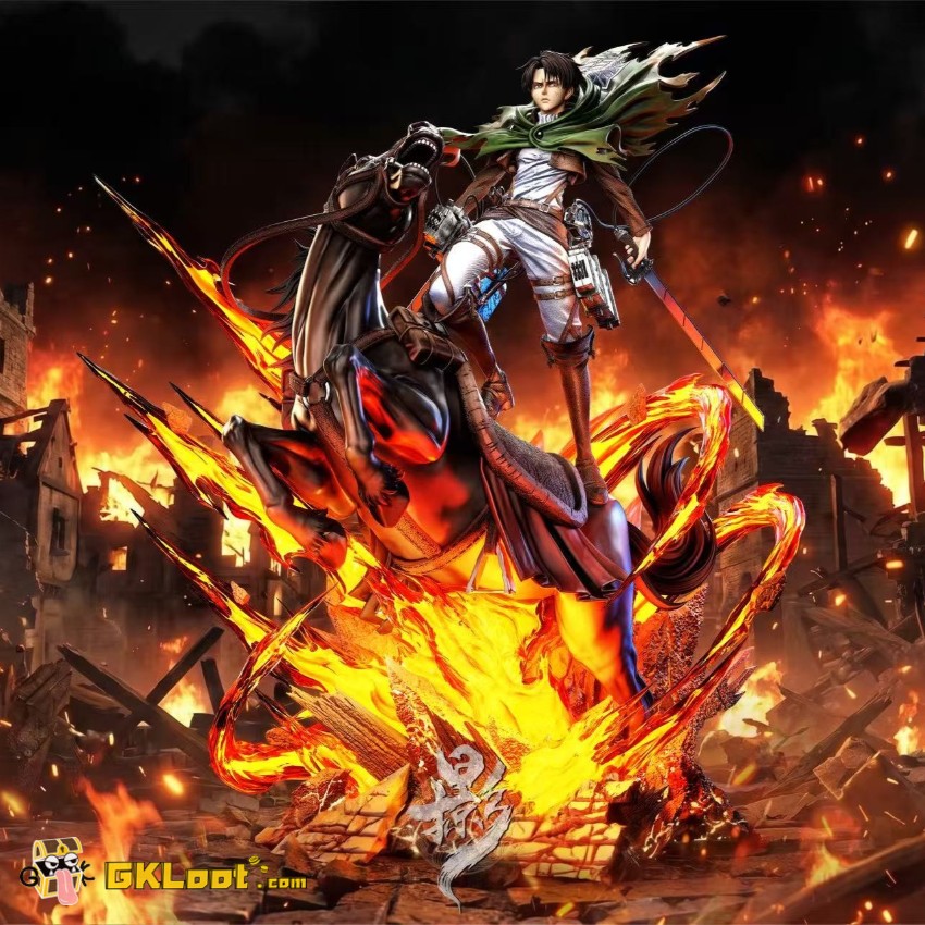 Lue Ying Studio Attack on Titan Levi Ackerman Statue w/ LED - View 1 Lue Ying Studio Attack on Titan Levi Ackerman Statue w/ LED - View 1