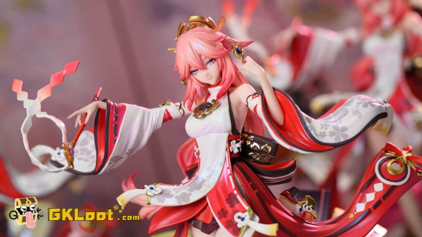 Hakimi Studio 1/6 Genshin Impact Yae Miko & Raiden Shogun Statue - View 7 Hakimi Studio 1/6 Genshin Impact Yae Miko & Raiden Shogun Statue - View 7