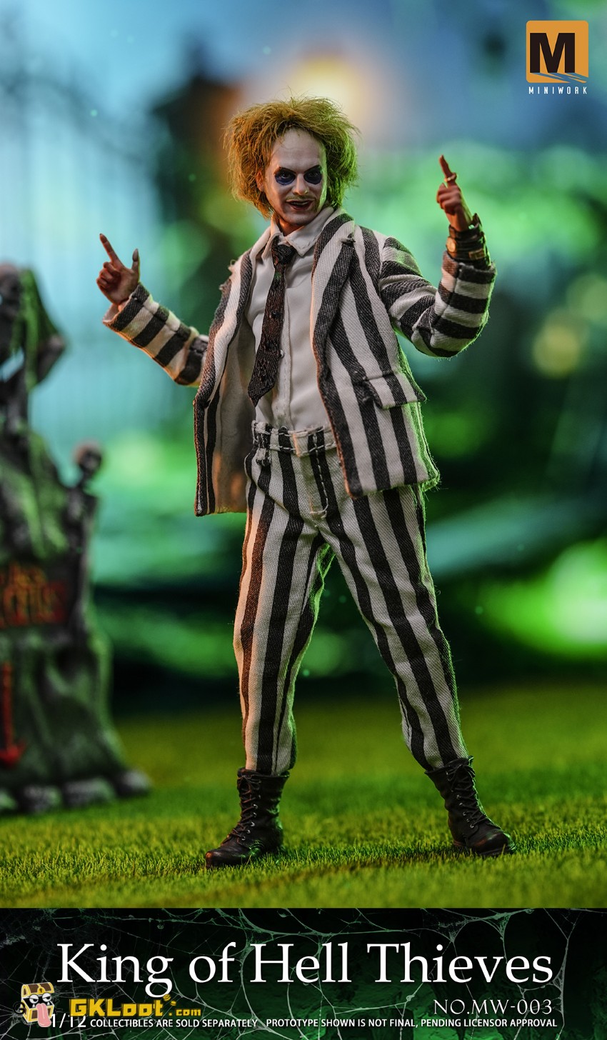 MINIWORK Studio 1/12 Beetlejuice Beetlejuice Action Figure - View 4 MINIWORK Studio 1/12 Beetlejuice Beetlejuice Action Figure - View 4