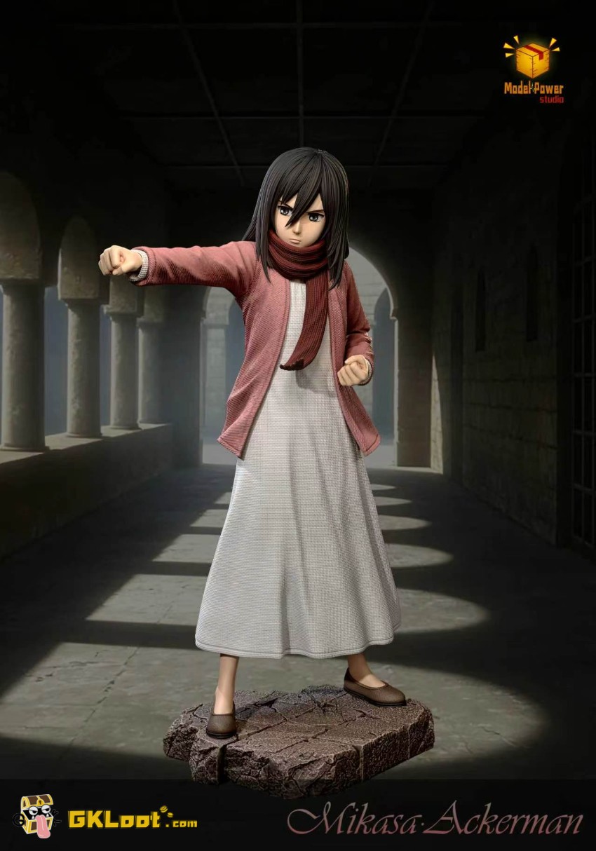 Model Power Studio Attack On Titan Mikasa Ackerman Statue - View 2 Model Power Studio Attack On Titan Mikasa Ackerman Statue - View 2