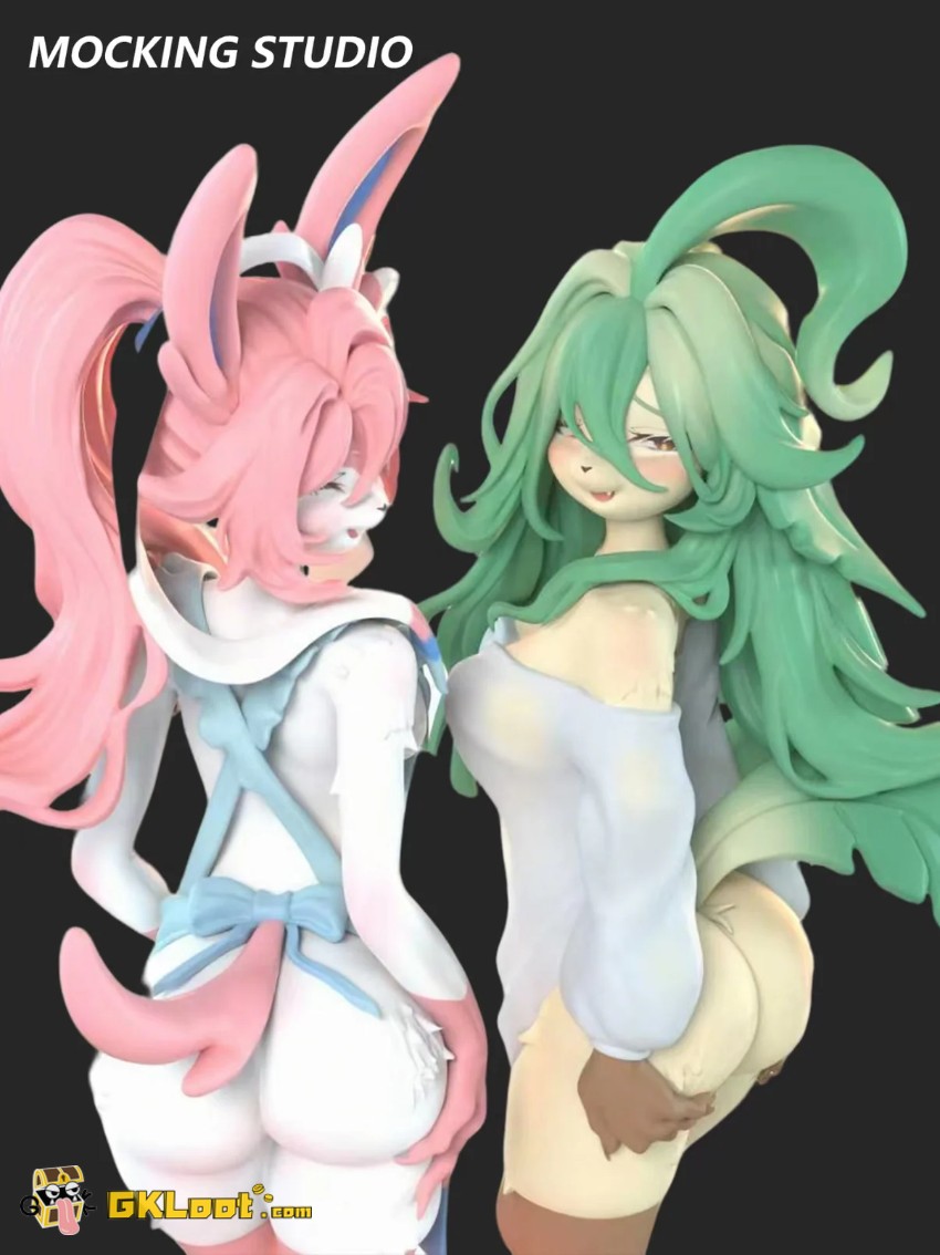 Mocking Studio Pokémon Sylveon & Leafeon Statue - View 23 Mocking Studio Pokémon Sylveon & Leafeon Statue - View 23