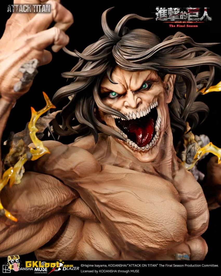 Blazer Studio Attack on Titan Eren Jaeger Bust Statue - View 7 Blazer Studio Attack on Titan Eren Jaeger Bust Statue - View 7