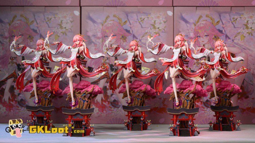 Hakimi Studio 1/6 Genshin Impact Yae Miko & Raiden Shogun Statue - View 9 Hakimi Studio 1/6 Genshin Impact Yae Miko & Raiden Shogun Statue - View 9
