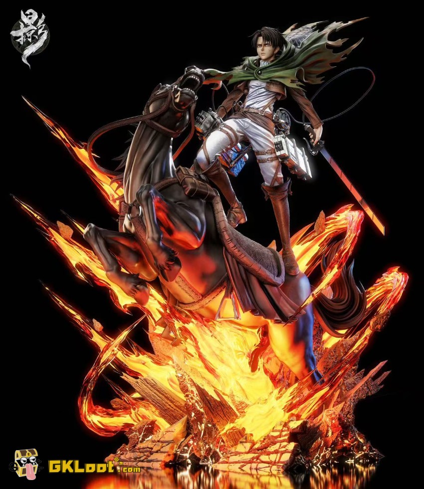 Lue Ying Studio Attack on Titan Levi Ackerman Statue w/ LED - View 9 Lue Ying Studio Attack on Titan Levi Ackerman Statue w/ LED - View 9