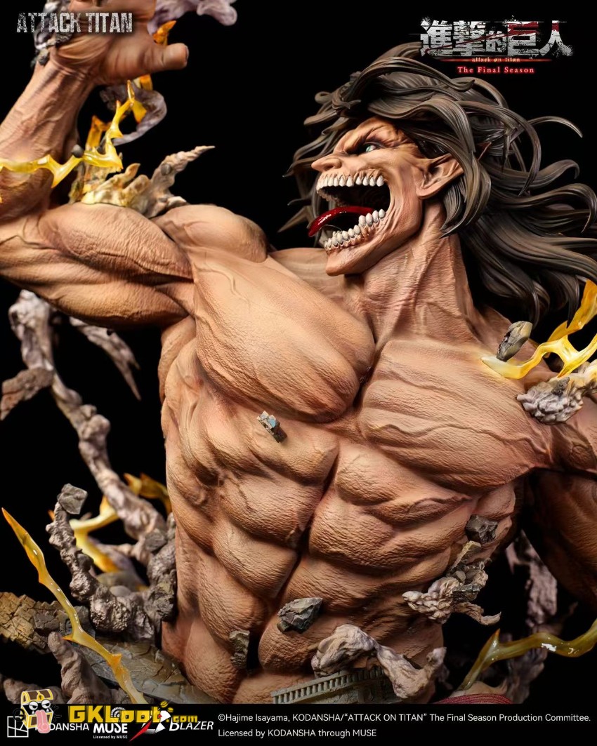 Blazer Studio Attack on Titan Eren Jaeger Bust Statue - View 2 Blazer Studio Attack on Titan Eren Jaeger Bust Statue - View 2