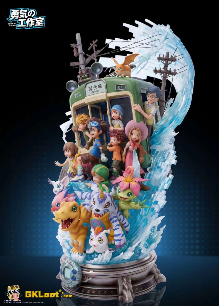 Yong Qi Studio Digimon Chosen Child Statue w/ LED - View 6 Yong Qi Studio Digimon Chosen Child Statue w/ LED - View 6