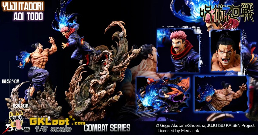 Blazer Studio 1/6 Jujutsu Kaisen Yuji Itadori & Aoi Todo Statue - View 13 Blazer Studio 1/6 Jujutsu Kaisen Yuji Itadori & Aoi Todo Statue - View 13