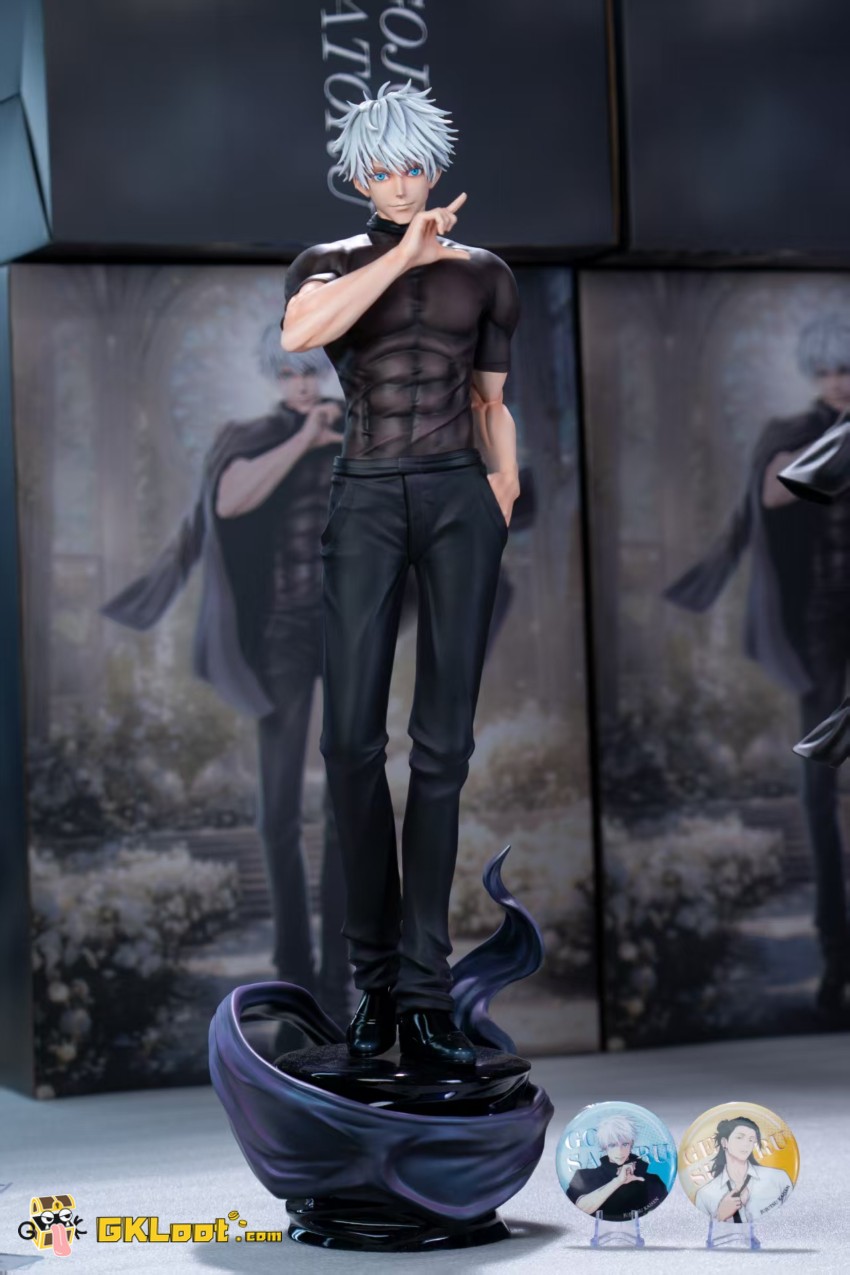 ZanyJoke & FANTASY Studio Jujutsu Kaisen Satoru Gojo Statue w/ LED - View 9 ZanyJoke & FANTASY Studio Jujutsu Kaisen Satoru Gojo Statue w/ LED - View 9