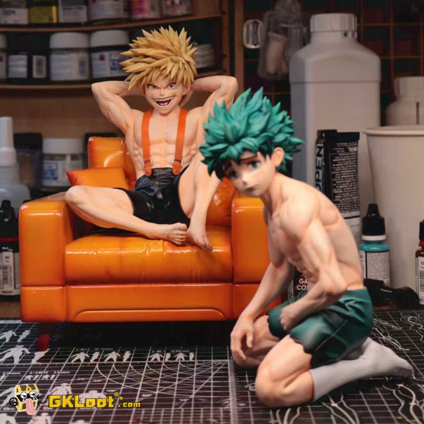 MOKOKO Studio My Hero Academia Izuku Midoriya & Katsuki Bakugo Statue - View 1 MOKOKO Studio My Hero Academia Izuku Midoriya & Katsuki Bakugo Statue - View 1