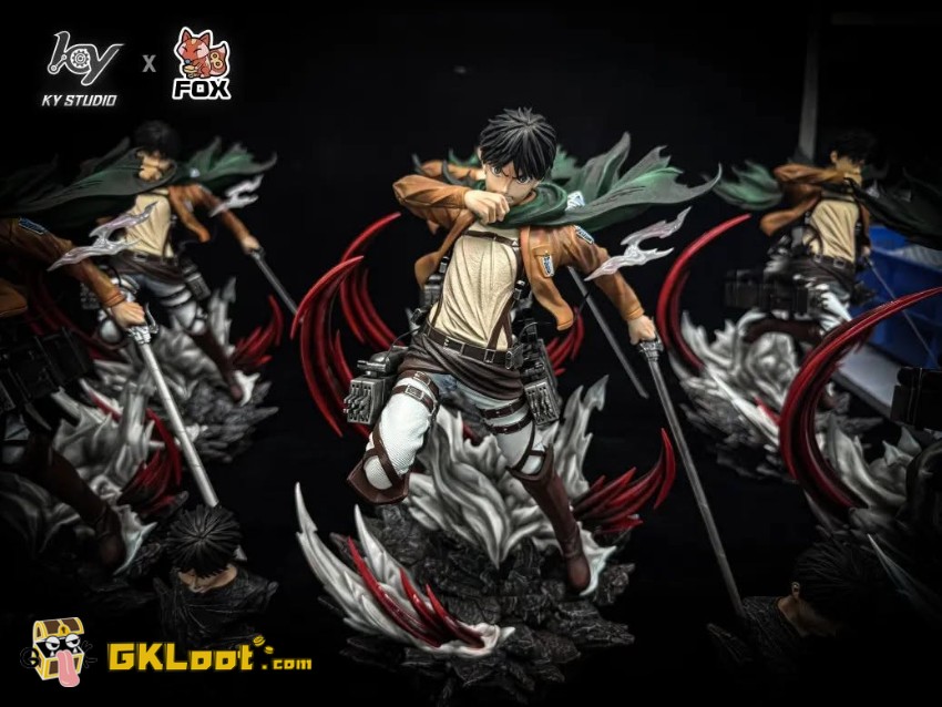 KY & Fox Studio 1/6 Attack on Titan Eren Yeager Statue - View 1 KY & Fox Studio 1/6 Attack on Titan Eren Yeager Statue - View 1