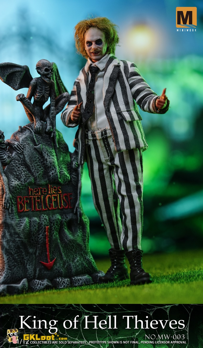 MINIWORK Studio 1/12 Beetlejuice Beetlejuice Action Figure - View 12 MINIWORK Studio 1/12 Beetlejuice Beetlejuice Action Figure - View 12
