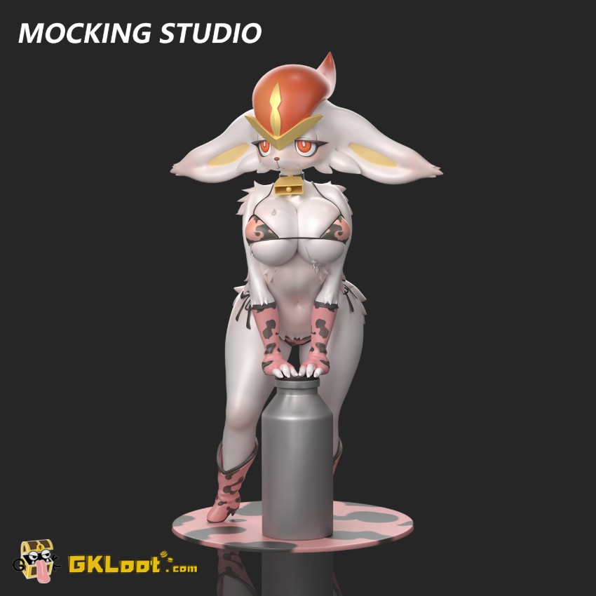 Mocking & YUIO Studio Pokémon Cinderace Statue - View 4 Mocking & YUIO Studio Pokémon Cinderace Statue - View 4